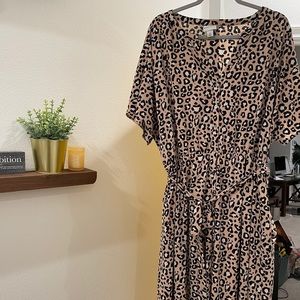Ava & Viv Animal Print Midi Dress